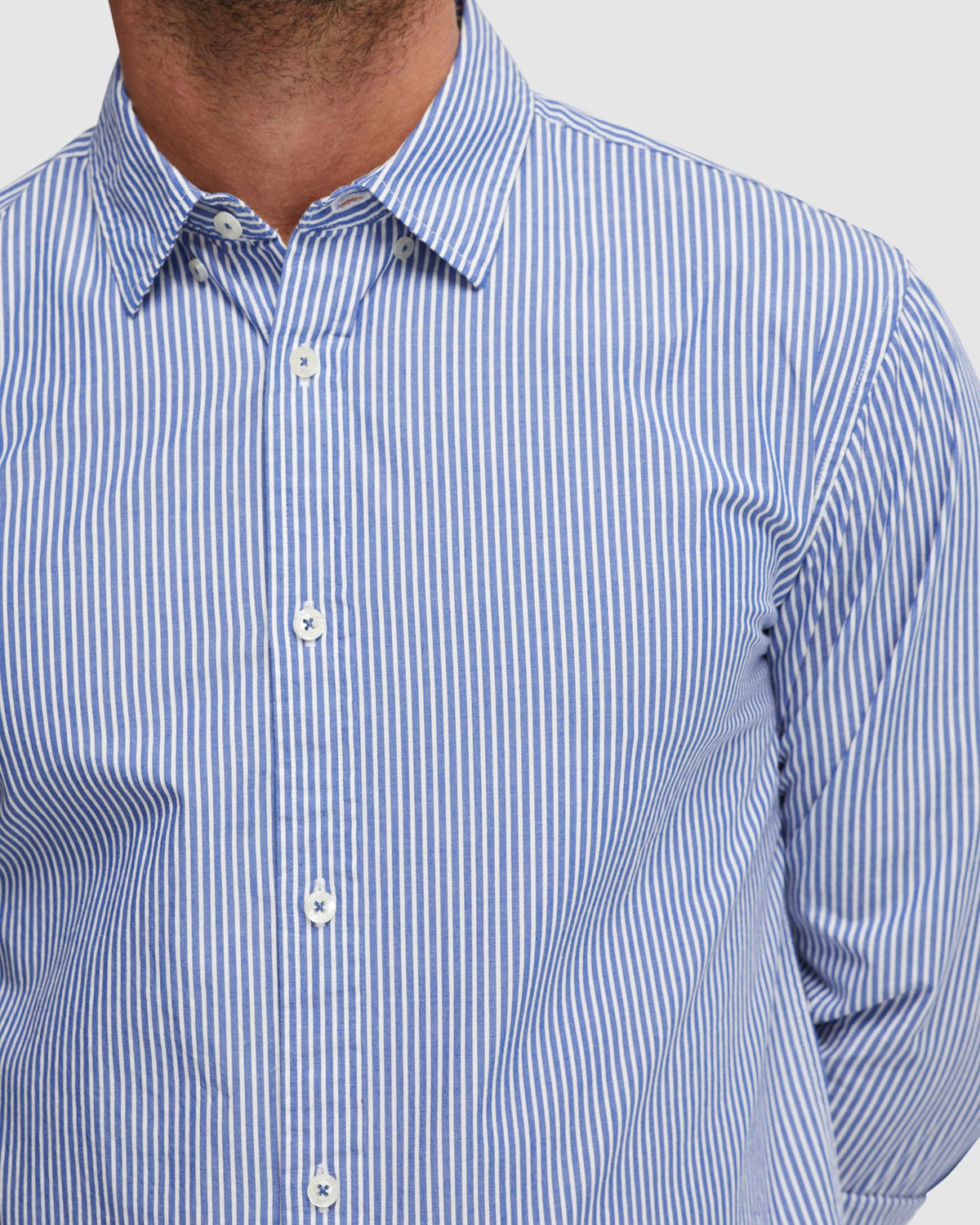 SHOREDITCH BUTTON DOWN STRIPE SHIRT MENS SHIRTS