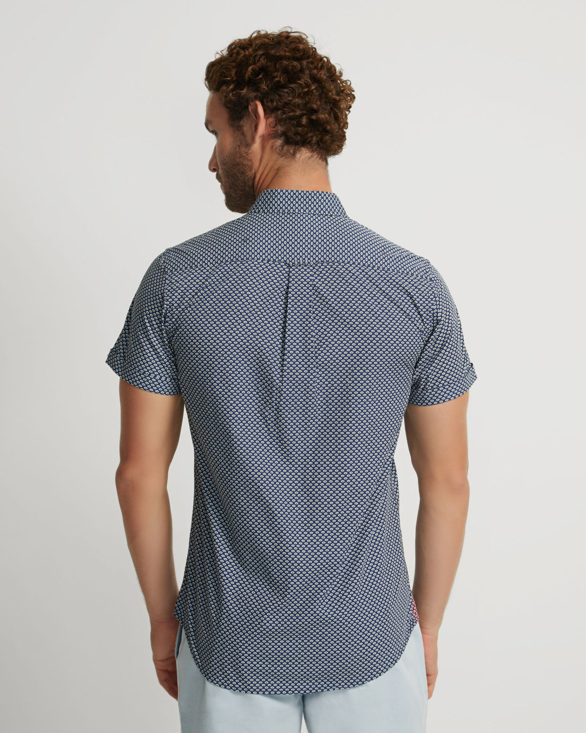 TOTTENHAM COTTON PRINTED SHORT SLEEVE SHIRT MENS SHIRTS