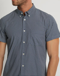 TOTTENHAM COTTON PRINTED SHORT SLEEVE SHIRT MENS SHIRTS