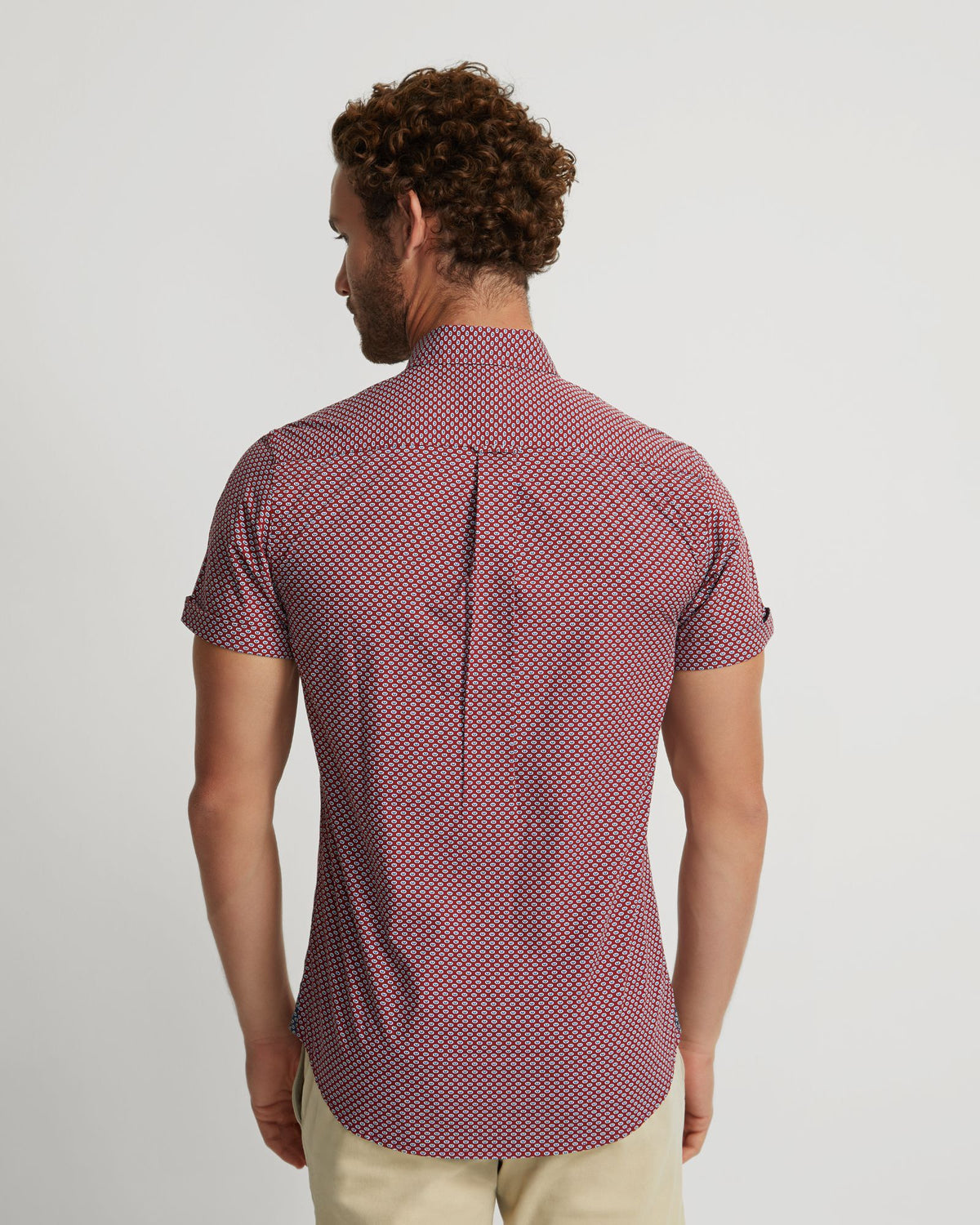 TOTTENHAM COTTON PRINTED SHORT SLEEVE SHIRT MENS SHIRTS