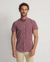 TOTTENHAM COTTON PRINTED SHORT SLEEVE SHIRT MENS SHIRTS