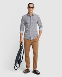 KENTON PRINTED COTTON SHIRT MENS SHIRTS