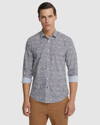 KENTON PRINTED COTTON SHIRT MENS SHIRTS