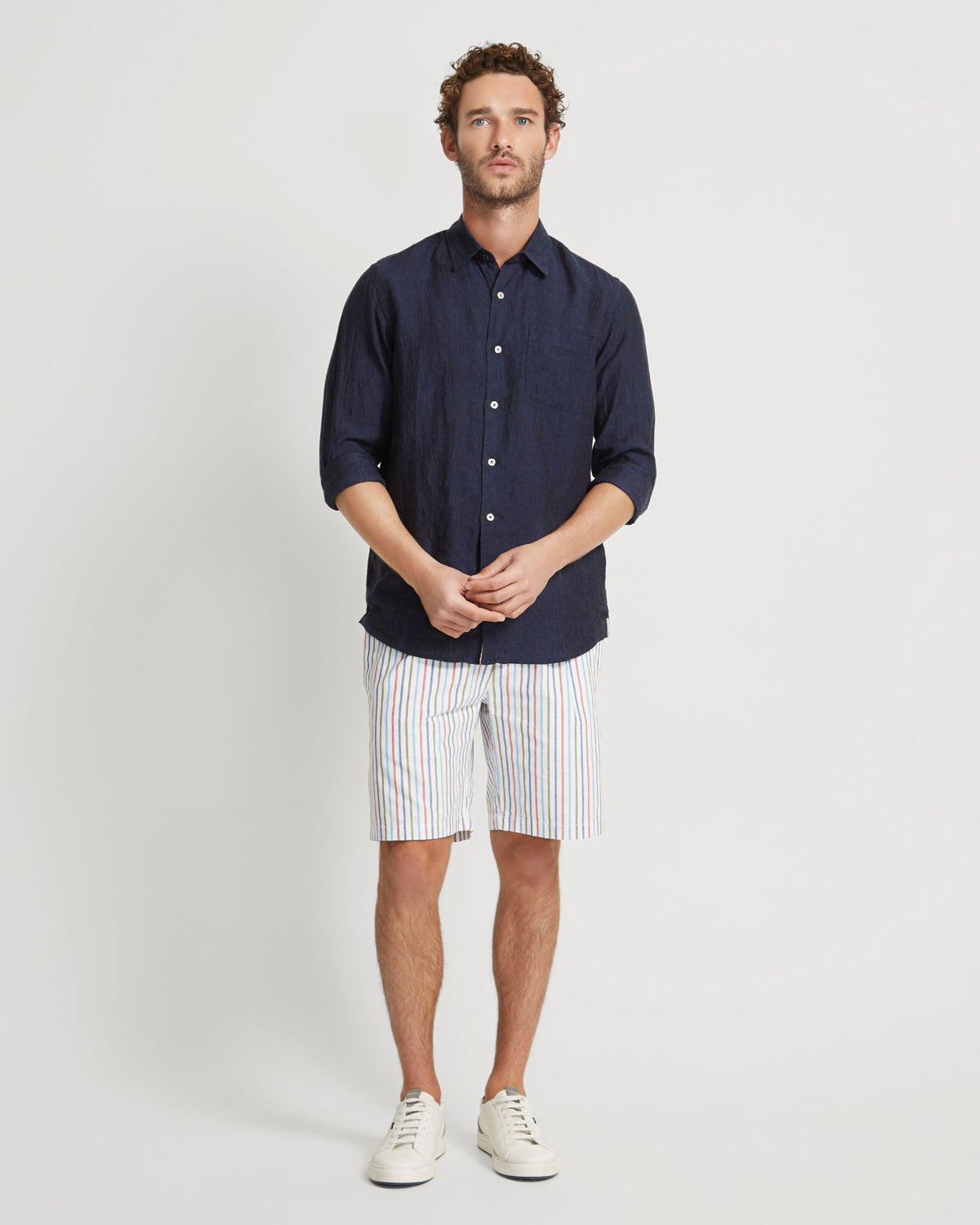 BARNEY COTTON STRIPE SHORTS MENS SHORTS
