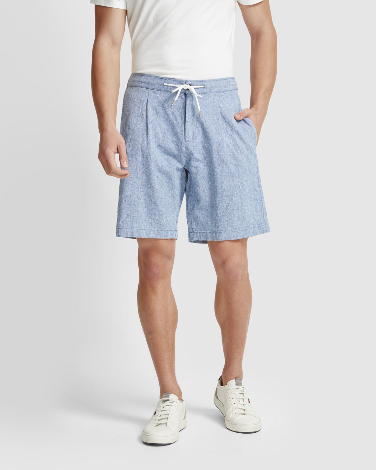 BARNEY LINEN BLEND SHORTS MENS SHORTS