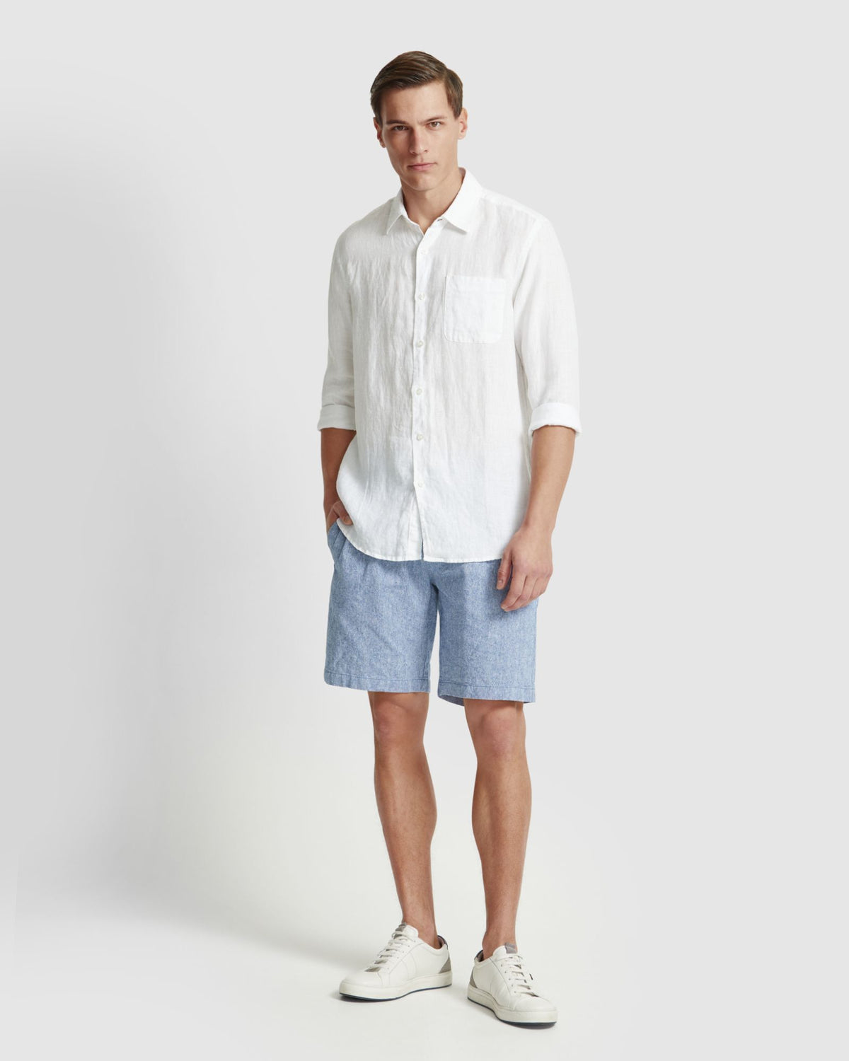 BARNEY LINEN BLEND SHORTS MENS SHORTS