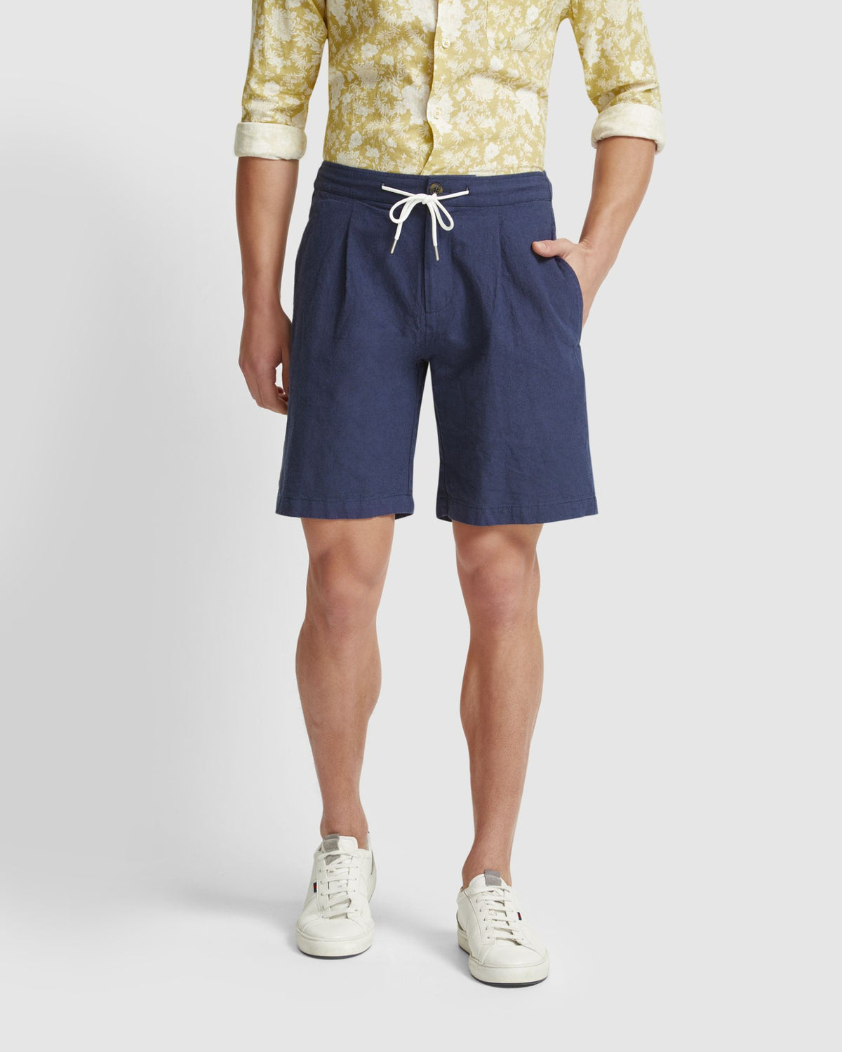 BARNEY LINEN BLEND SHORTS MENS SHORTS