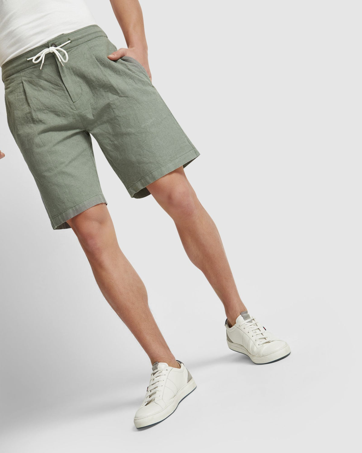 BARNEY LINEN BLEND SHORTS MENS SHORTS