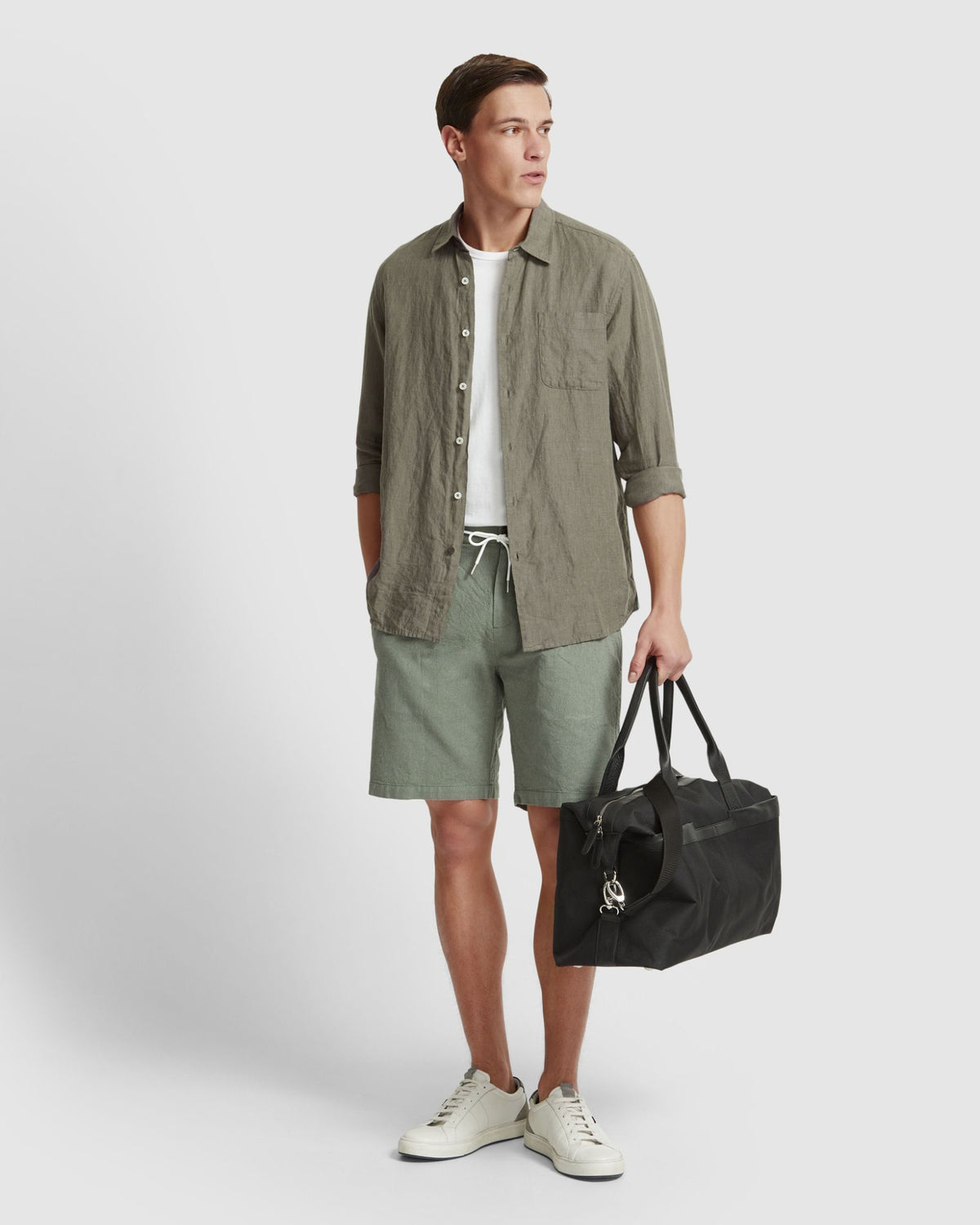 BARNEY LINEN BLEND SHORTS MENS SHORTS