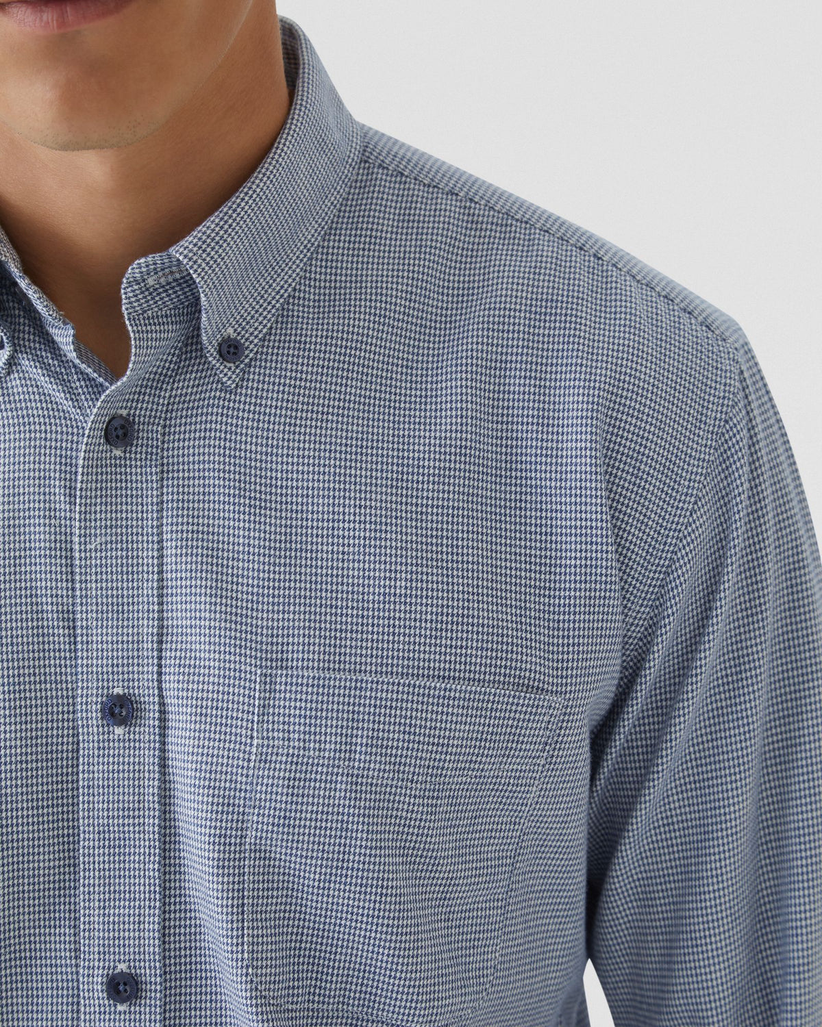 UXBRIDGE MICRO HOUNDTOOTH SHIRT MENS SHIRTS