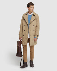 MARCO SHORT TRENCH COAT MENS JACKETS AND COATS
