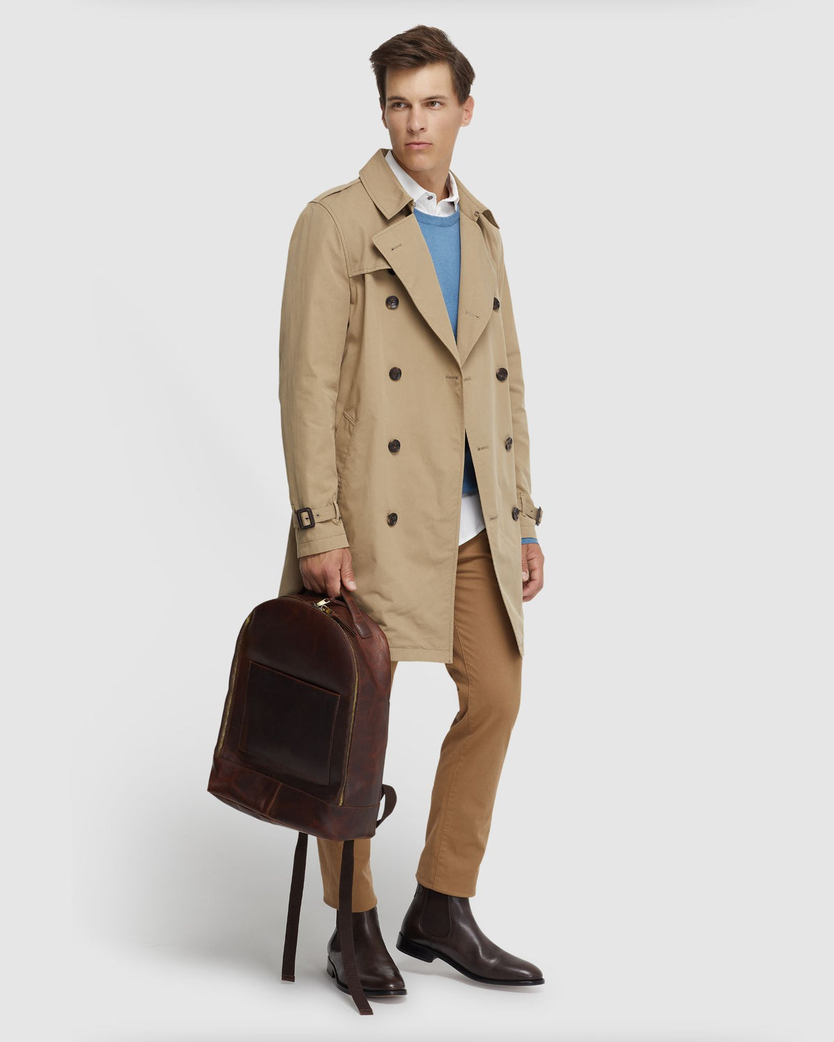 MARCO SHORT TRENCH COAT MENS JACKETS AND COATS