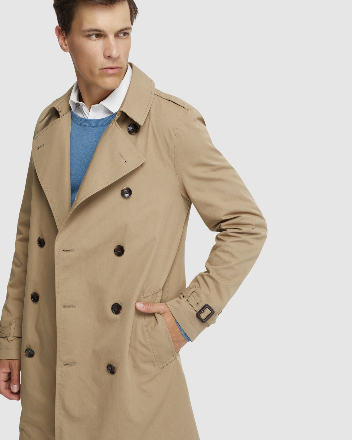 MARCO SHORT TRENCH COAT MENS JACKETS AND COATS