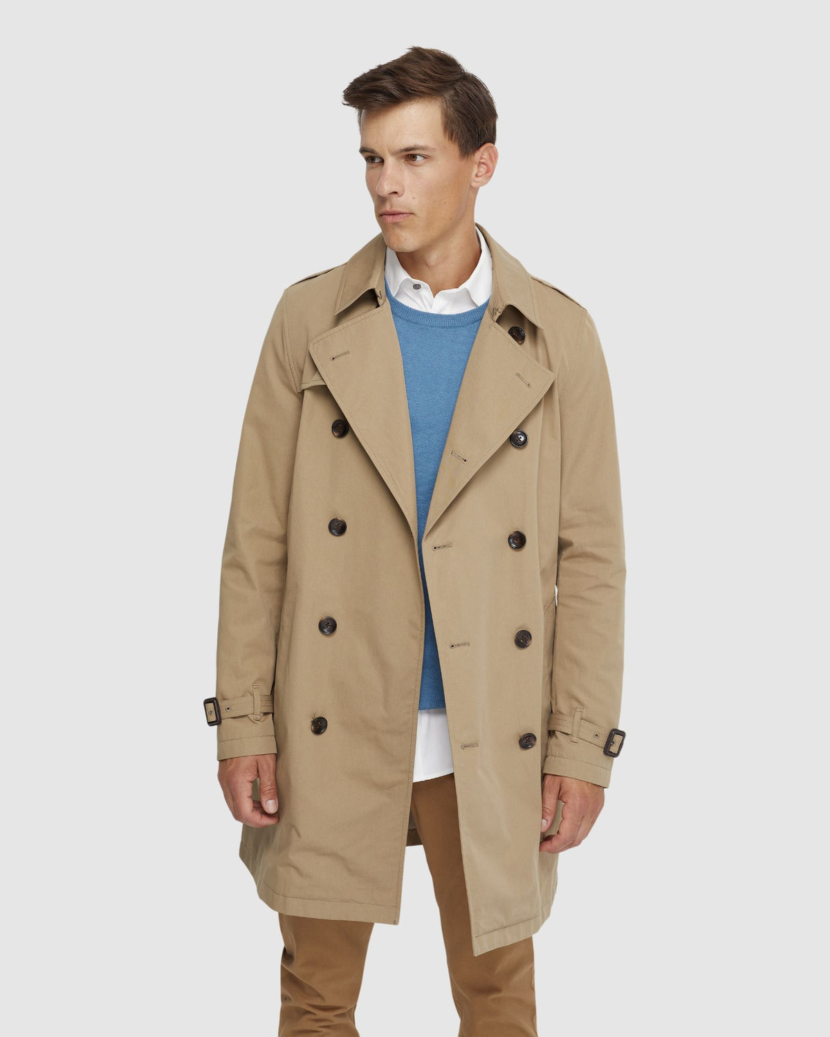 MARCO SHORT TRENCH COAT MENS JACKETS AND COATS