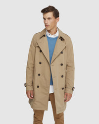 MARCO SHORT TRENCH COAT MENS JACKETS AND COATS