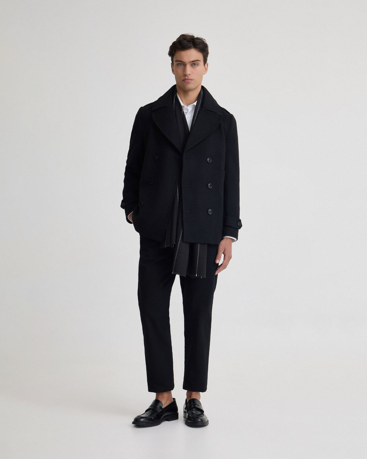 Henry Wool Pea Coat MENS JACKETS AND COATS