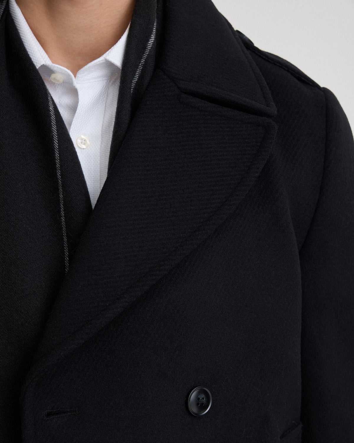 Henry Wool Pea Coat MENS JACKETS AND COATS