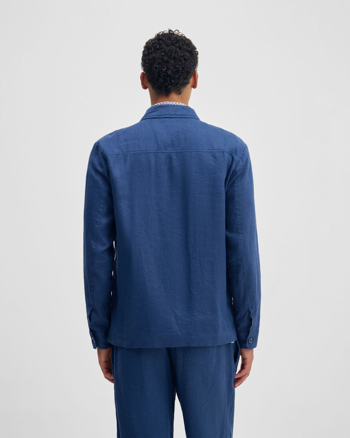 Adem Linen Zip Bomber MENS JACKETS AND COATS