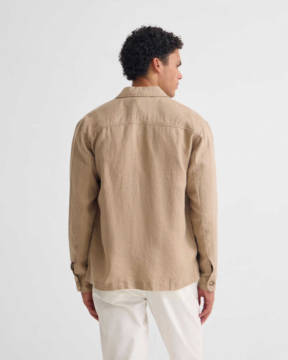 Adem Linen Zip Bomber MENS JACKETS AND COATS