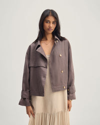 Griffin Linen Bomber WOMENS SUITS JKTS COATS