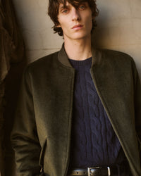 Hamish Wool Blend Bomber Jacket