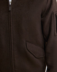 Hamish Wool Blend Bomber Jacket MENS JACKETS AND COATS