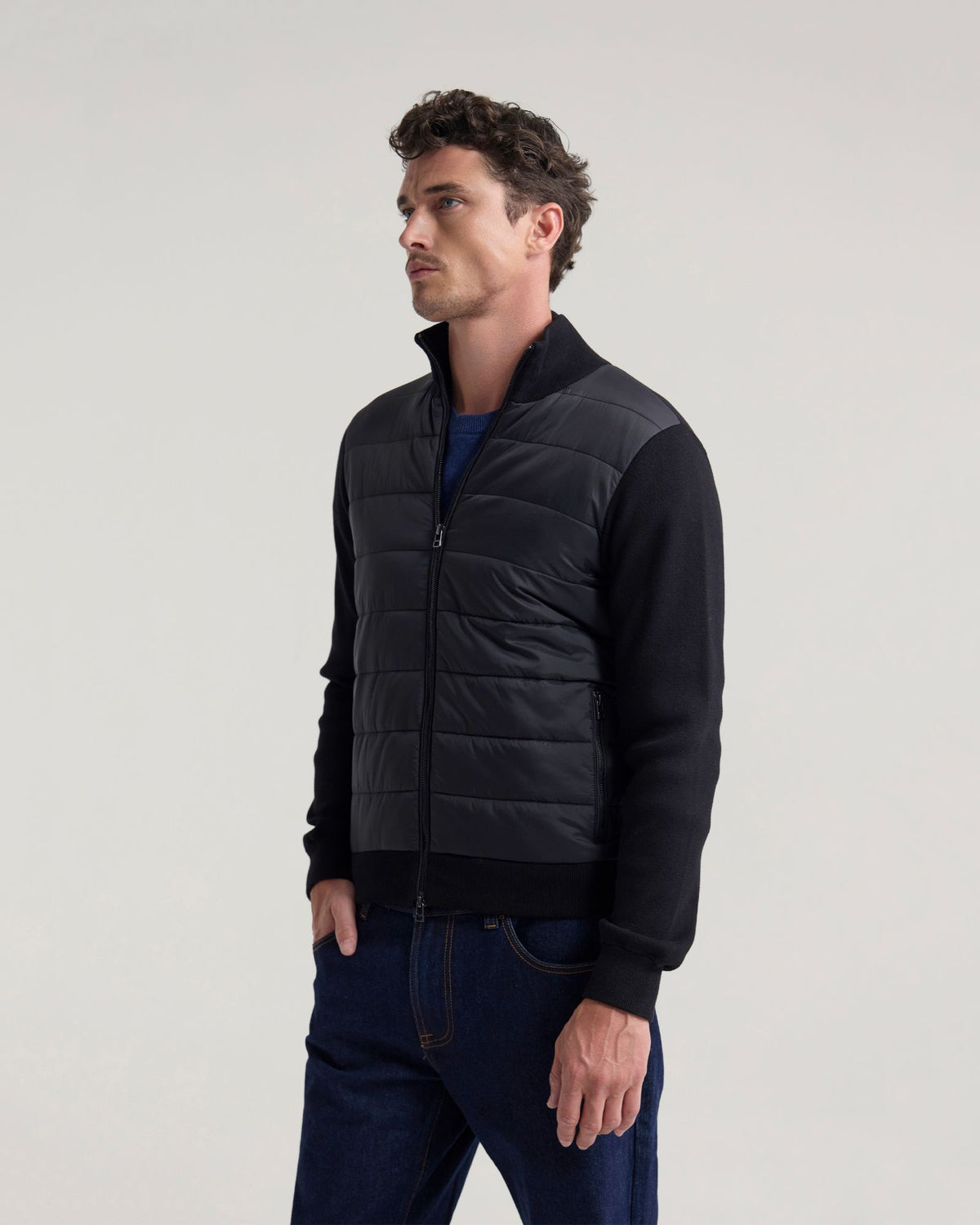 Lorenzo Knit Sleeve Puffer Jacket MENS JACKETS AND COATS