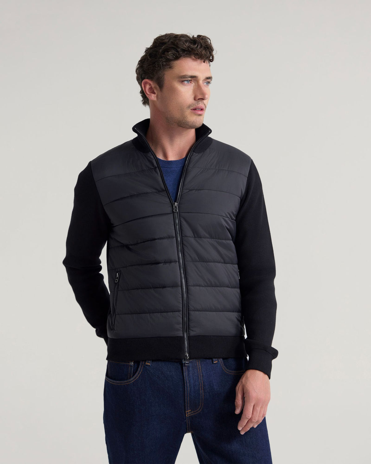 Lorenzo Knit Sleeve Puffer Jacket MENS JACKETS AND COATS