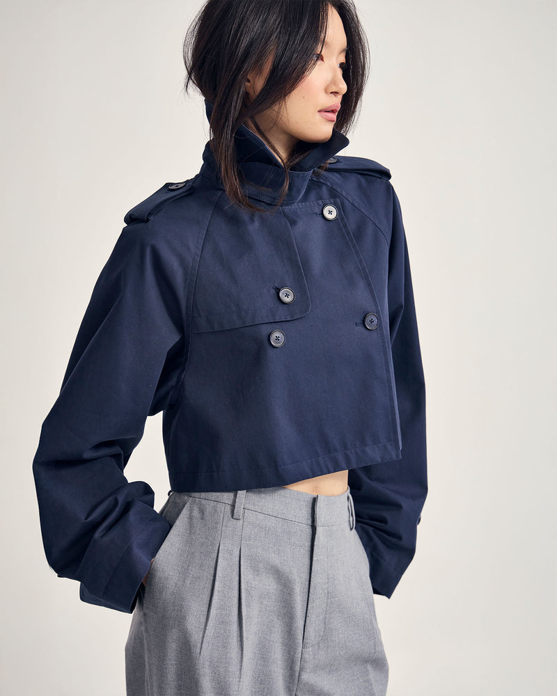 Annalise Crop Trench Jacket