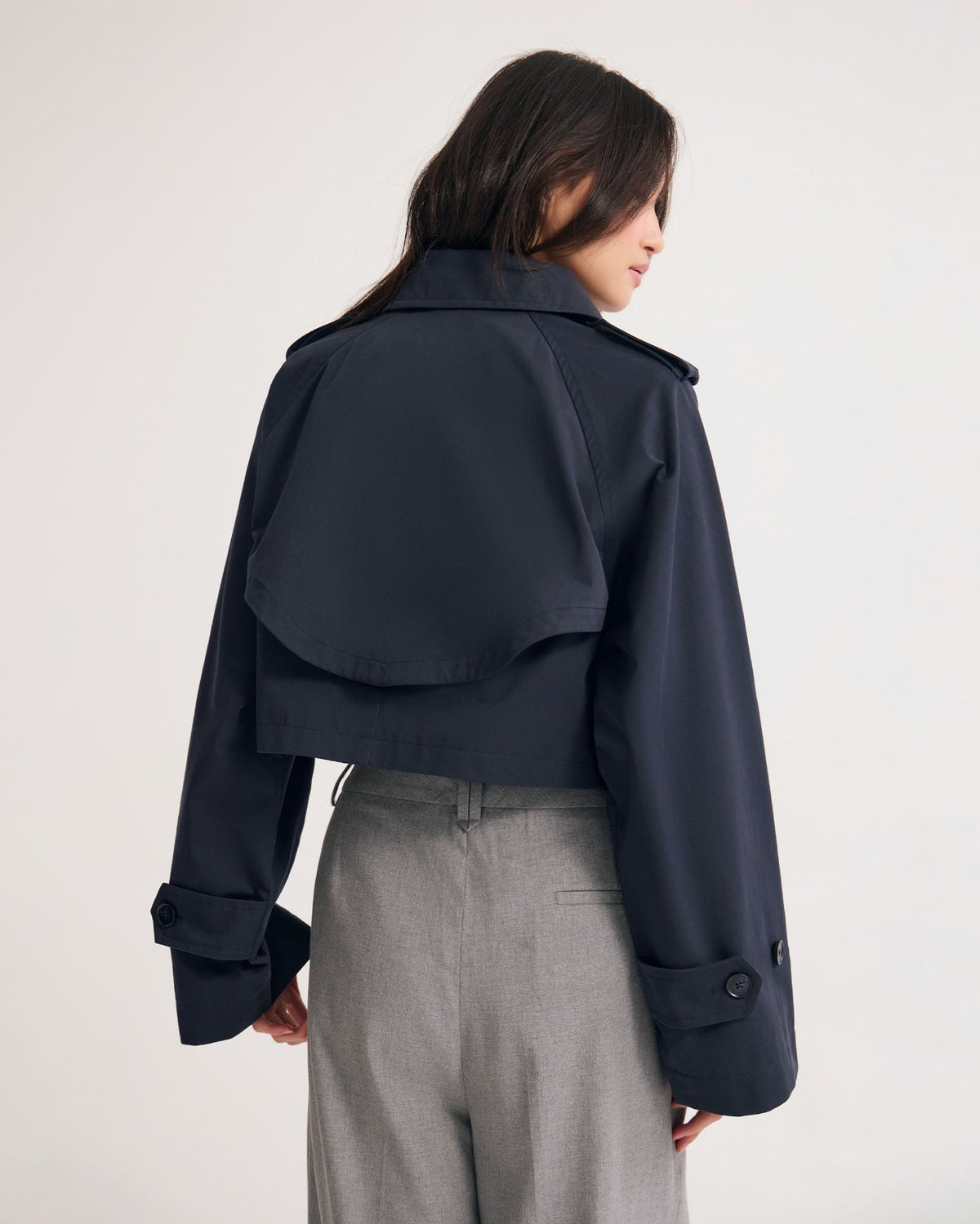 Annalise Crop Trench Jacket WOMENS SUITS JKTS COATS