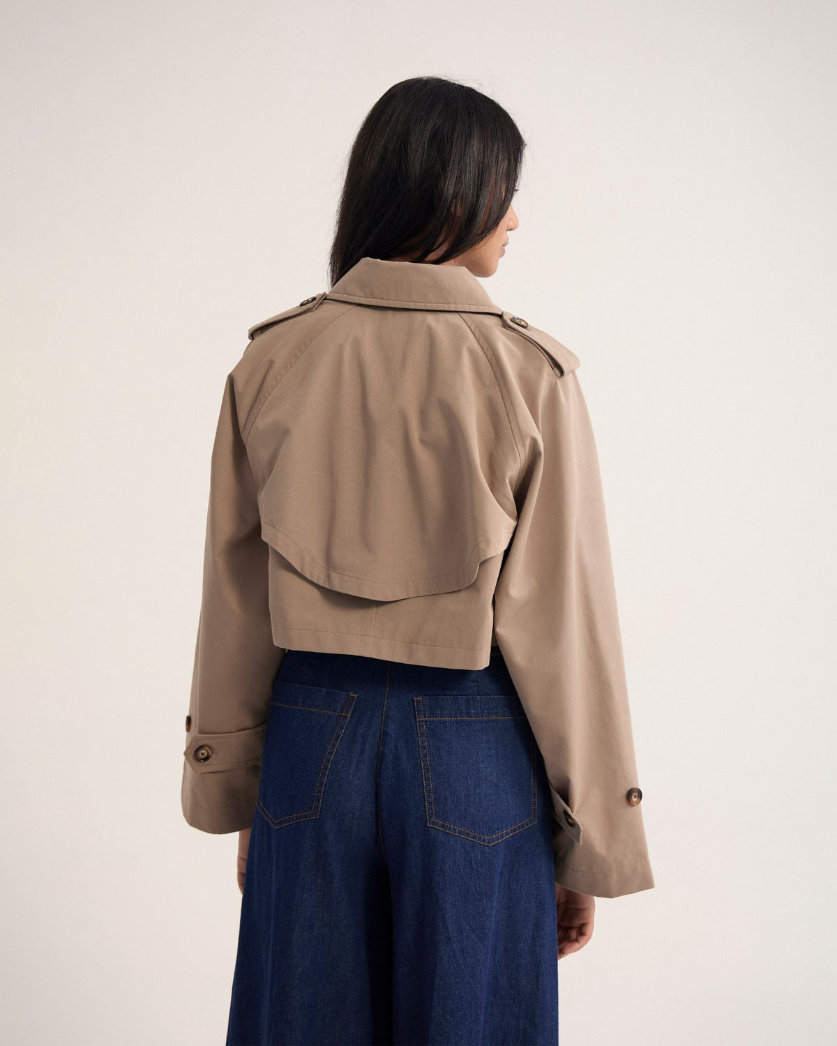 Annalise Crop Trench WOMENS SUITS JKTS COATS