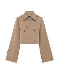 Annalise Crop Trench Jacket WOMENS SUITS JKTS COATS