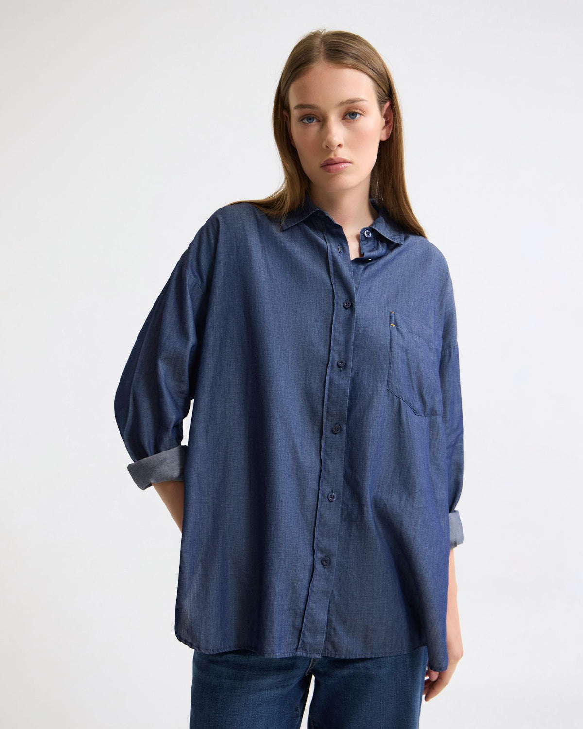 Demi Denim Wash Shirt WOMENS SHIRTS