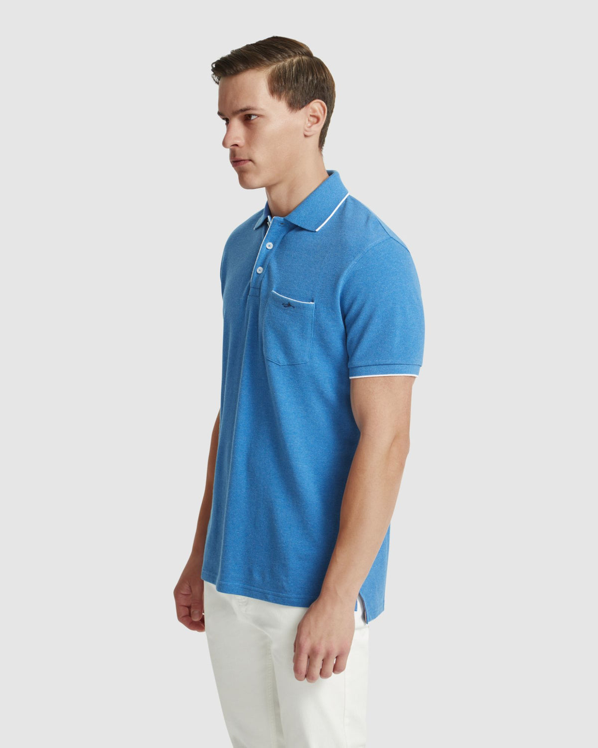 ROSCOE ORGANIC COTTON POLO MENS KNITS