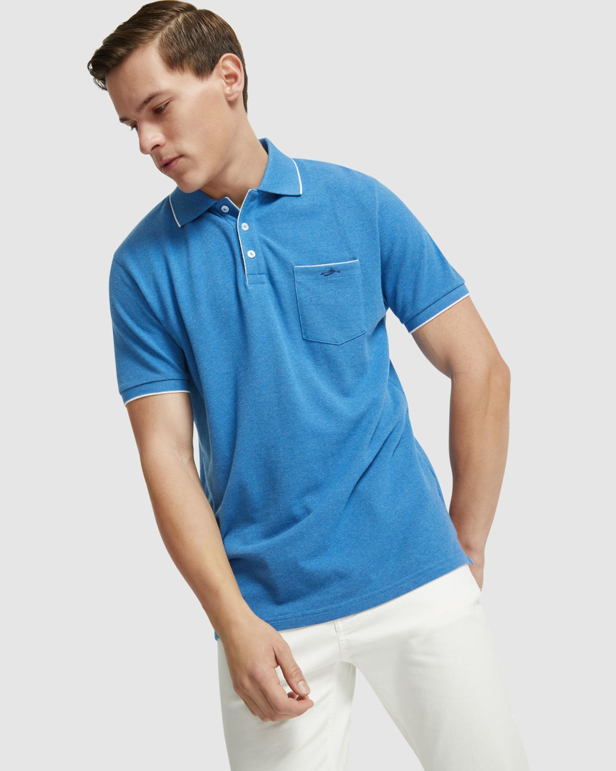 ROSCOE ORGANIC COTTON POLO MENS KNITS