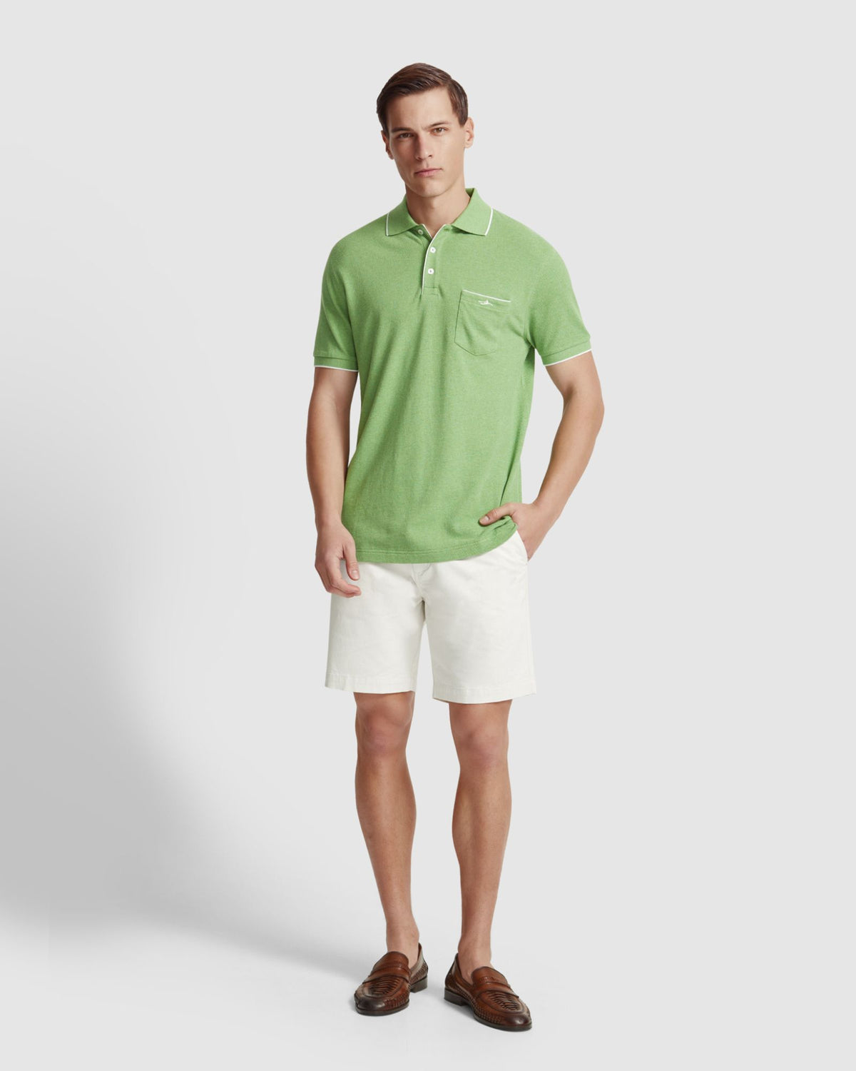 ROSCOE ORGANIC COTTON POLO MENS KNITS