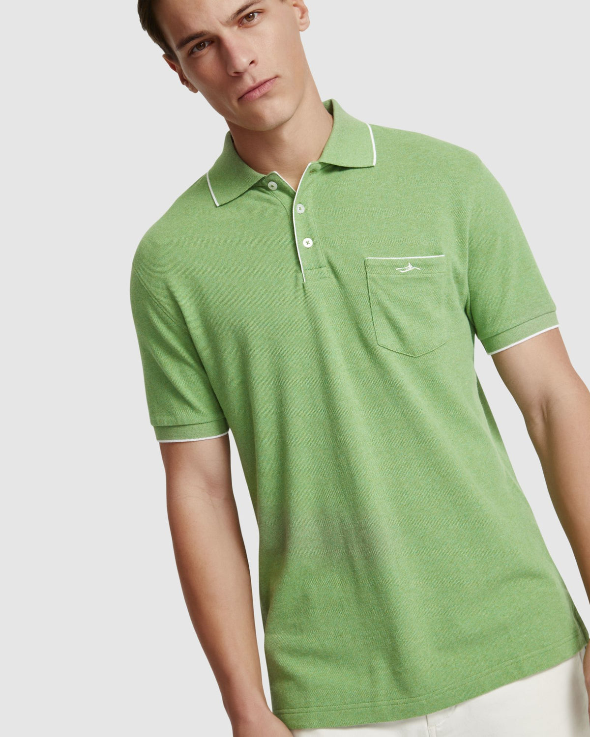 ROSCOE ORGANIC COTTON POLO MENS KNITS