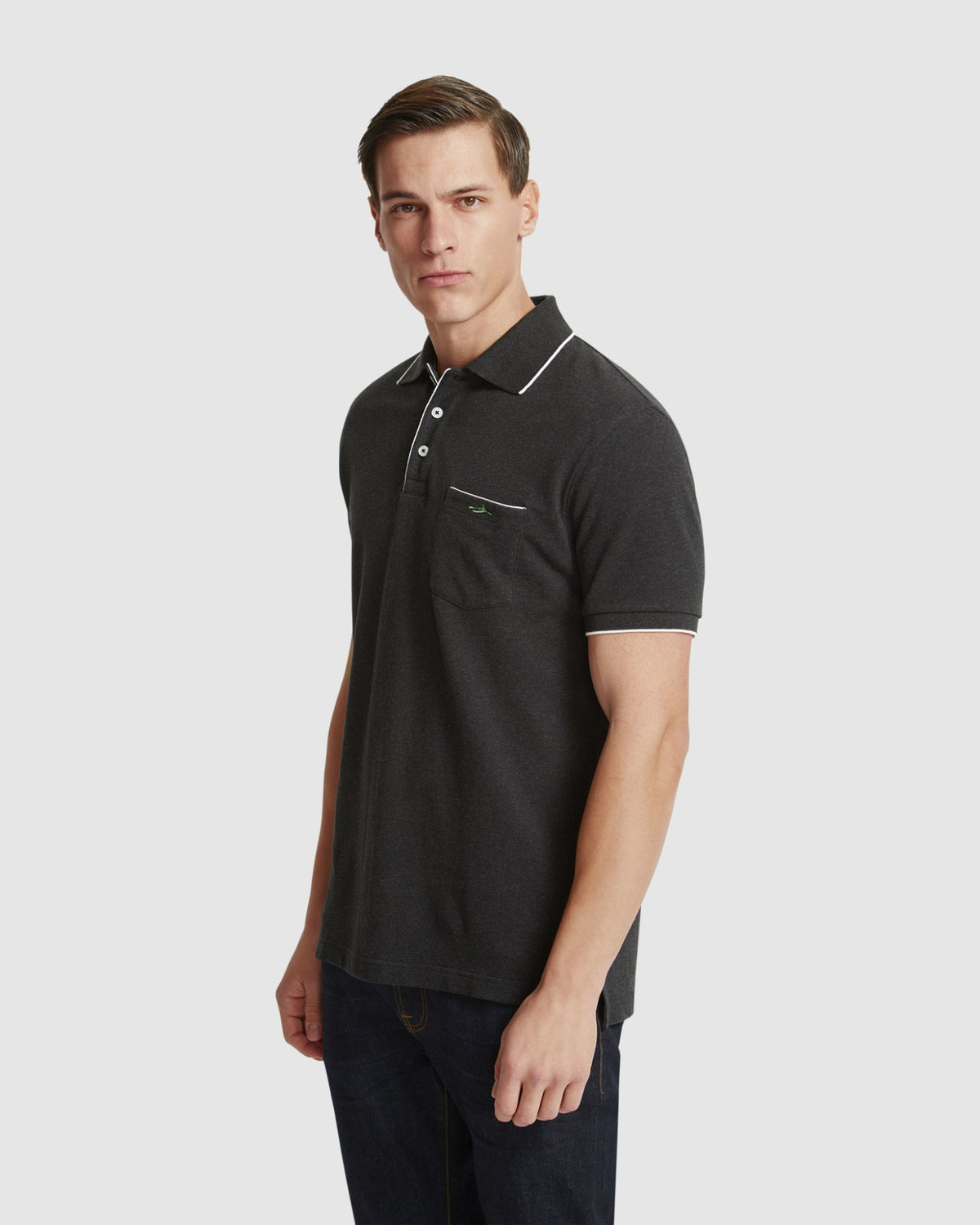 ROSCOE ORGANIC COTTON POLO MENS KNITS