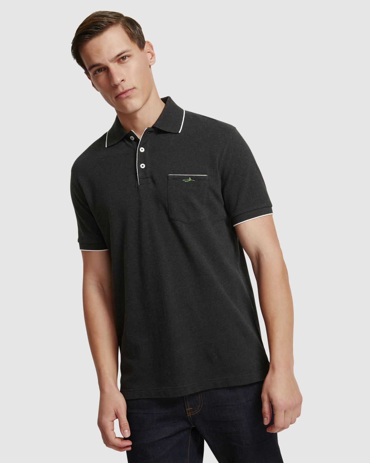ROSCOE ORGANIC COTTON POLO MENS KNITS