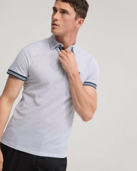 Milo Cotton Jersey Printed Polo MENS KNITS
