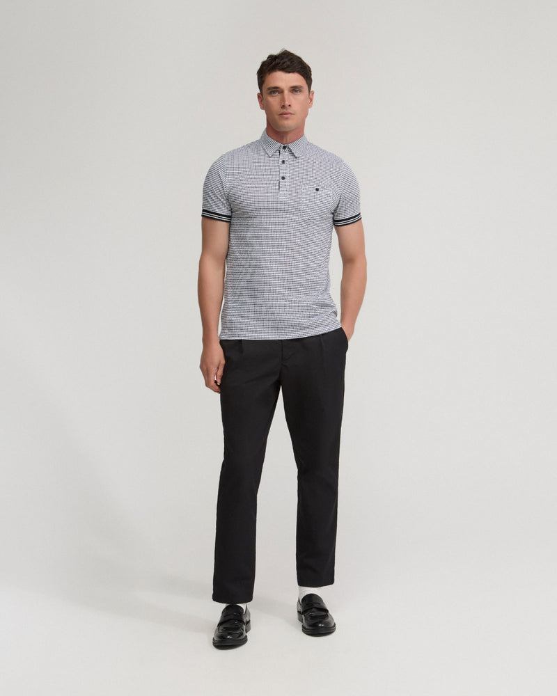 Milo Cotton Jersey Printed Polo MENS KNITS