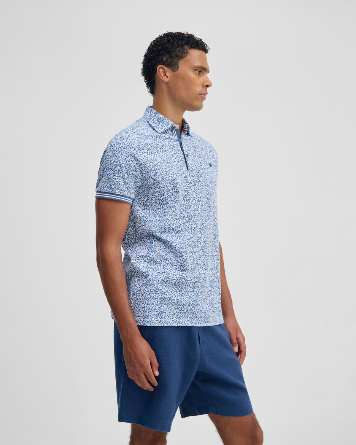 Milo Printed Jersey Polo MENS KNITS