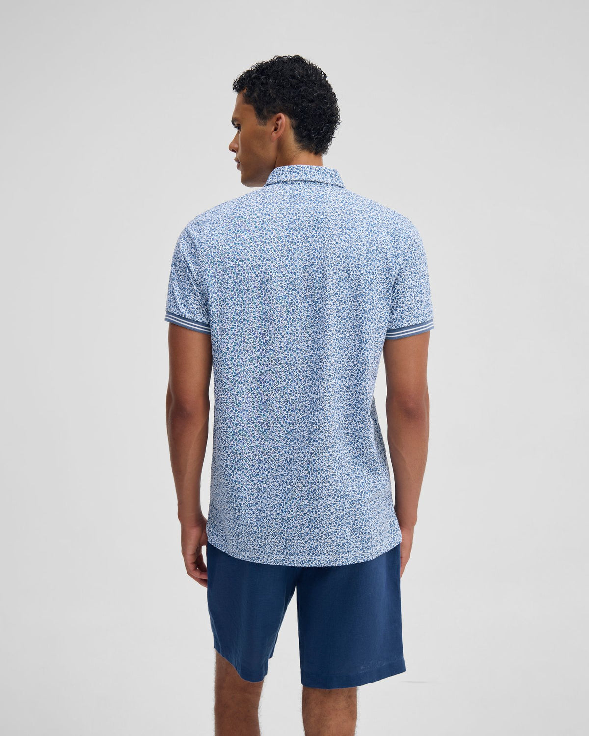 Milo Printed Jersey Polo MENS KNITS