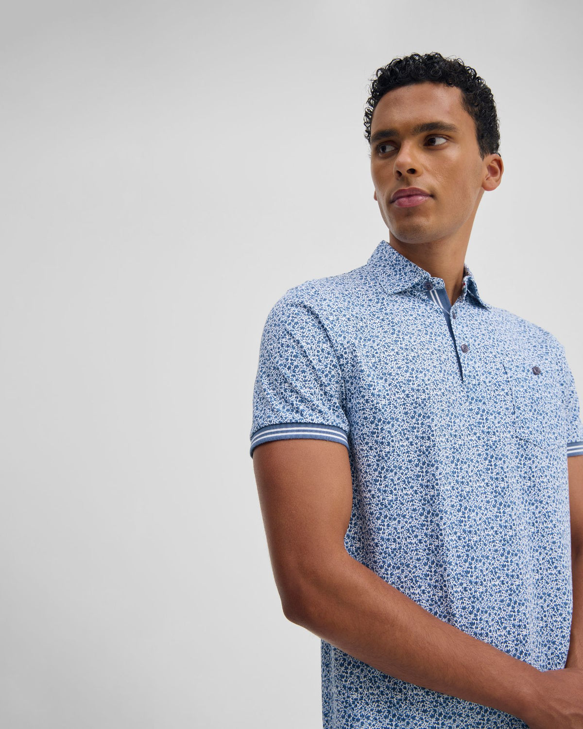 Milo Printed Jersey Polo MENS KNITS