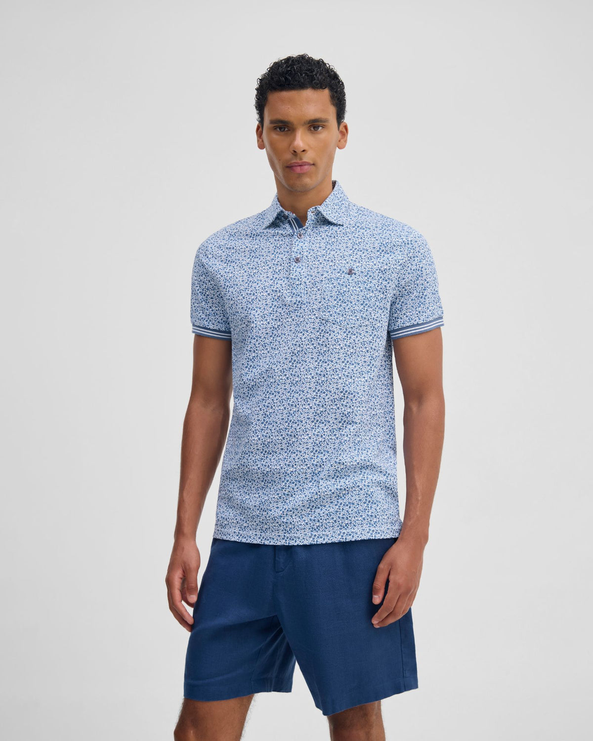 Milo Printed Jersey Polo MENS KNITS
