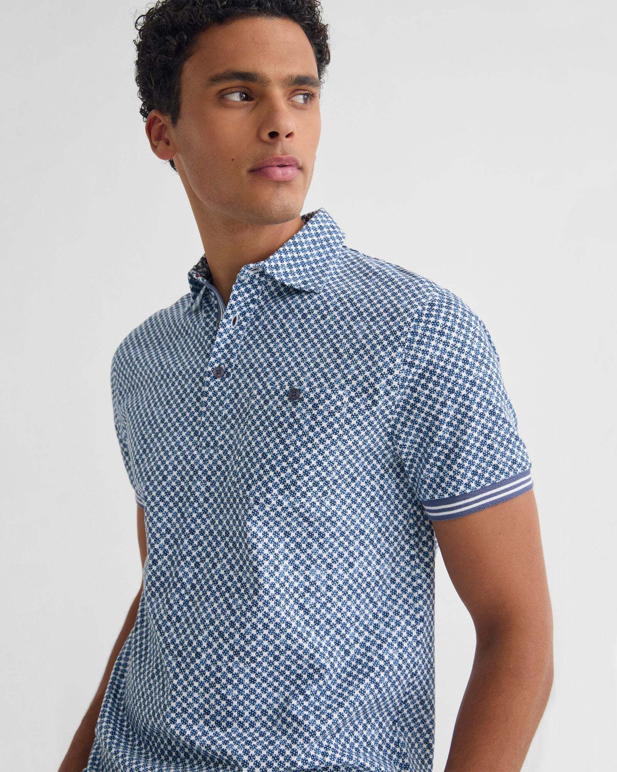 Milo Printed Jersey Polo With Pocket MENS KNITS