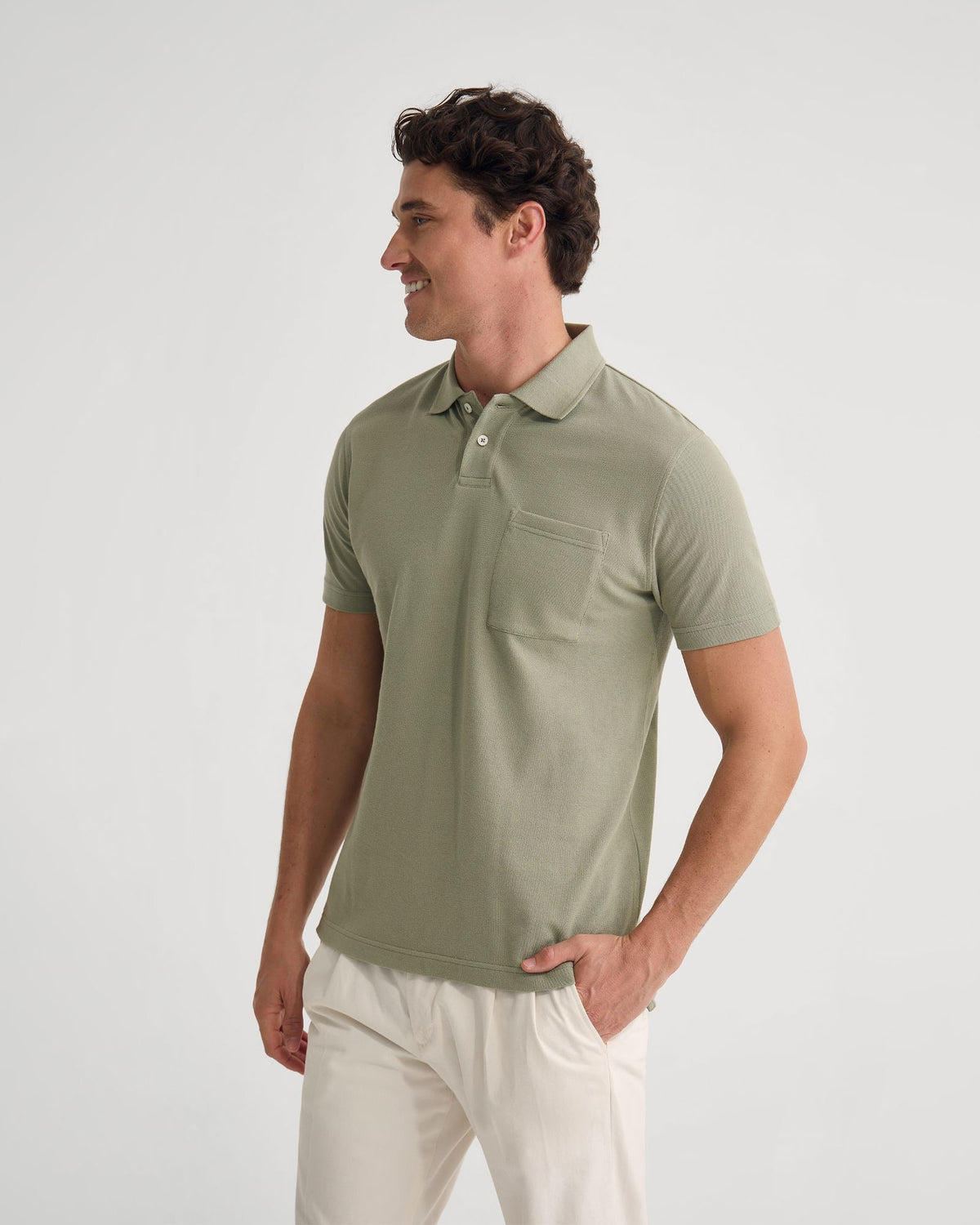 Theo Organic Cotton Pique Polo MENS KNITS