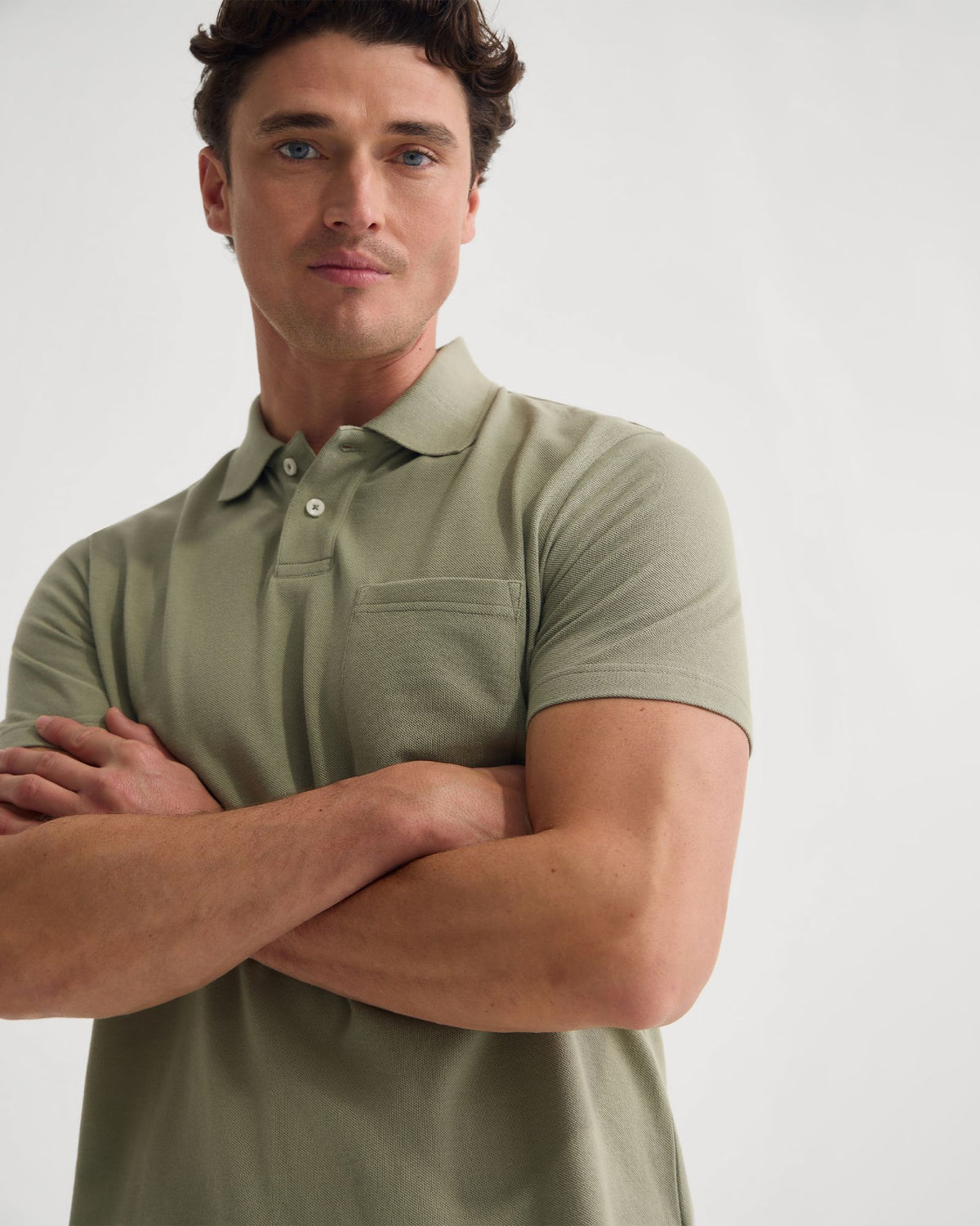 Theo Organic Cotton Pique Polo MENS KNITS