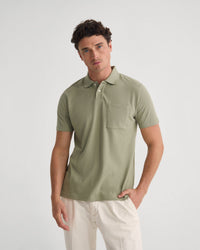 Theo Organic Cotton Pique Polo MENS KNITS