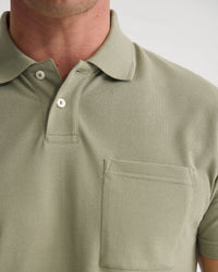 Theo Organic Cotton Pique Polo MENS KNITS